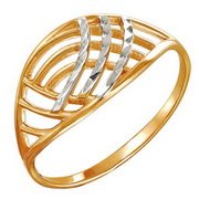 z1-8390 Кольцо без вставок. Золото 585.