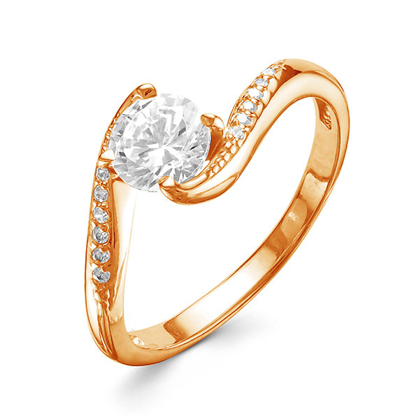 z1-9562 Кольцо с фианитами. Золото 585. 