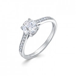 z1-10546 Кольцо с фианитами. Серебро 925.