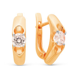 z2-8874 Серьги с бриллиантами. Золото 585.