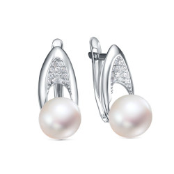 z2-11516 Серьги с жемчугом. Серебро 925.