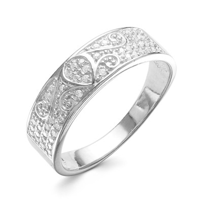 z1-9584 Кольцо с фианитами. Серебро 925.