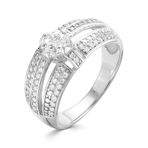 z1-9569 Кольцо с фианитами. Серебро 925.  