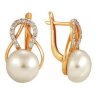 z2-7990 Серьги с жемчугом. Серебро 925. 