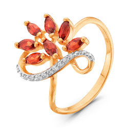 z1-8953 Кольцо с фианитами. Серебро 925.