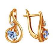 z2-8613 Серьги с фианитами. Серебро 925.