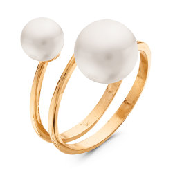 z1-9314 Кольцо с жемчугом. Золото 585.