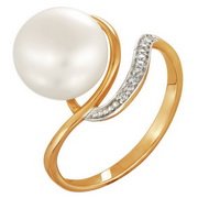 z1-8190 Кольцо с жемчугом. Серебро 925.