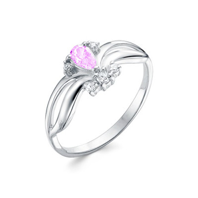z 1-10238 Кольцо с фианитами. Серебро 925.