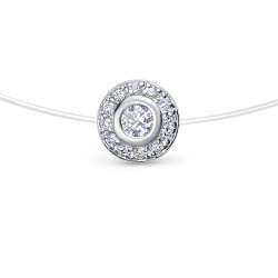 z4-10532  Колье на леске. Серебро 925