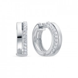 z2-10561 Серьги с фианитами. Серебро 925.