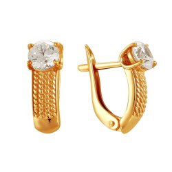 z2-8661 Серьги с фианитами. Серебро 925.