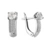 z2-8661 Серьги с фианитами. Серебро 925. 