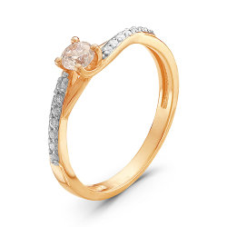 z1-8856 Кольцо с бриллиантами.Золото 585.