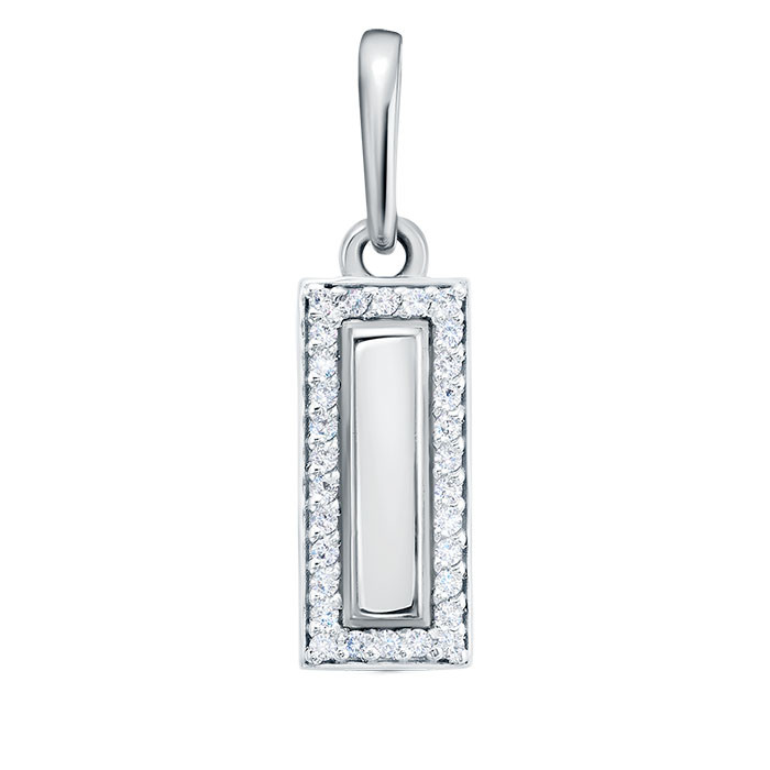 z3-11218l Подвеcка с фианитами. Серебро 925.  