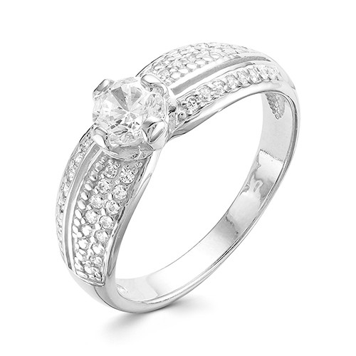 z1-9645 Кольцо с фианитами. Серебро 925.  