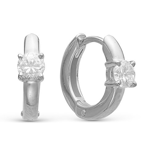 z2-8817 Серьги с фианитами. Серебро 925. 