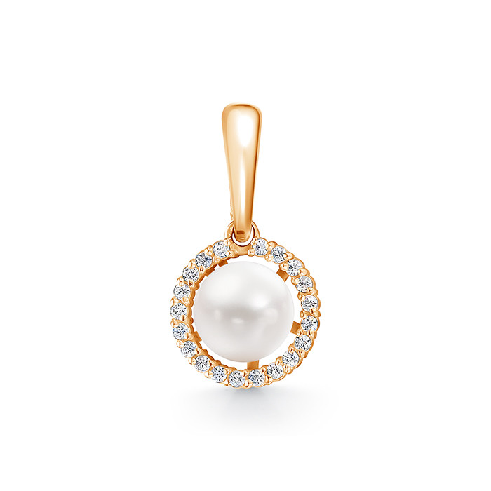 z3-10483 Подвеска с жемчугом. Золото 585. 