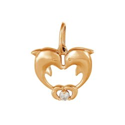 z3-7833 Подвеска с фианитами. Золото 585.