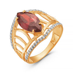 z1-8960 Кольцо с полудрагоценными вставками. Золото 585.