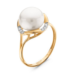 z1-9234 Кольцо с жемчугом. Золото 585.