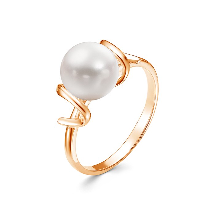 z1-10537 Кольцо с жемчугом. Золото 585. 