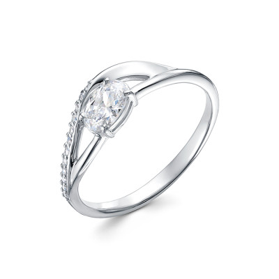 z1-10651 Кольцо с фианитами. Серебро 925.