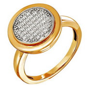z1-8507 Кольцо с фианитами. Золото 585. 