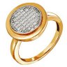 z1-8507 Кольцо с фианитами. Золото 585. 