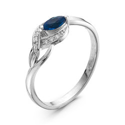 z1-9445 Кольцо с фианитами. Серебро 925.