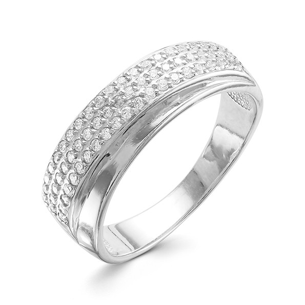 z1-9593 Кольцо с фианитами. Серебро 925.  