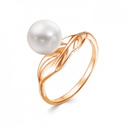 z1-10469 Кольцо с жемчугом. Золото 585.