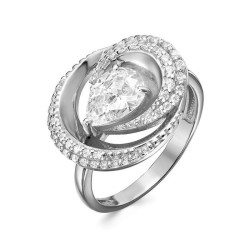 z1-11163 Кольцо с фианитами. Серебро 925.