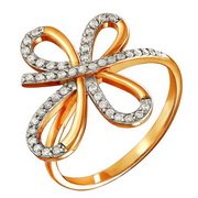 z1-8510 Кольцо с фианитами. Золото 585. 