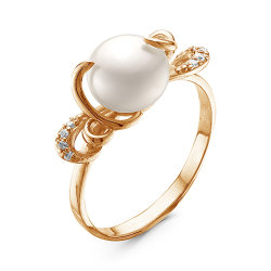 z1-9378 Кольцо с жемчугом. Золото 585.