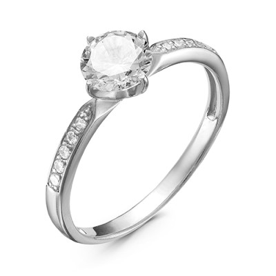 z1-9482 Кольцо с фианитами. Серебро 925.