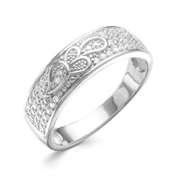 z1-9586 Кольцо с фианитами. Серебро 925.