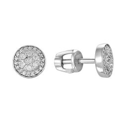 z2-8480 Серьги с фианитами. Серебро 925.