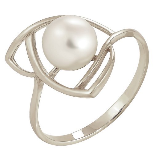 z1-8117 Кольцо с жемчугом. Серебро 925. 