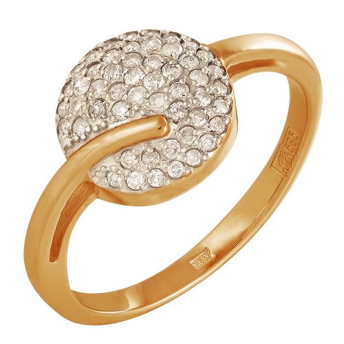 z1-7941 Кольцо с бриллиантовой россыпью. Золото 585. 