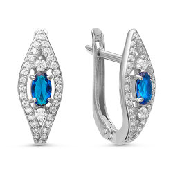 z2-9442 Серьги с фианитами. Серебро 925.