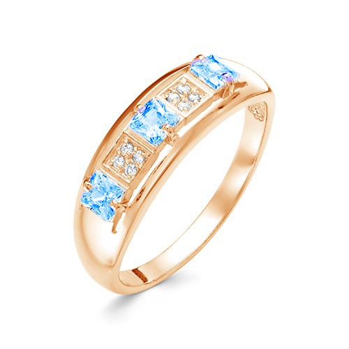 z1-9912 Кольцо с полудрагоценными вставками. Золото 585. 