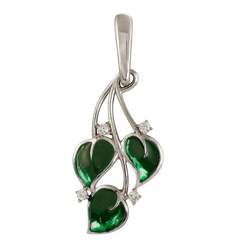 z3-8099 Подвеска с эмалью. Серебро 925. 