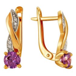 z2-8686 Серьги с фианитами. Серебро 925.