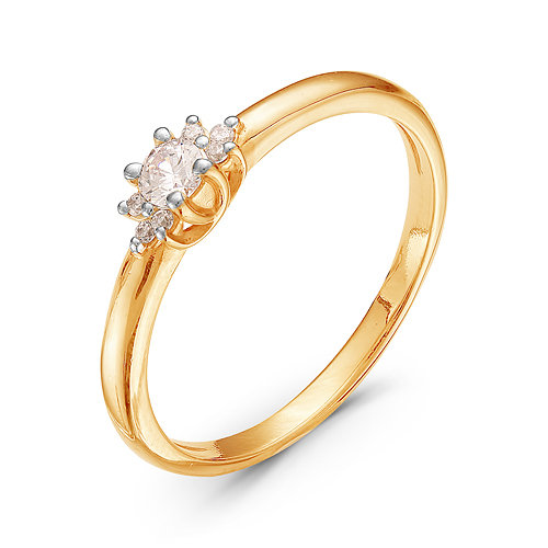 z1-8855 Кольцо с бриллиантами.Золото 585. 